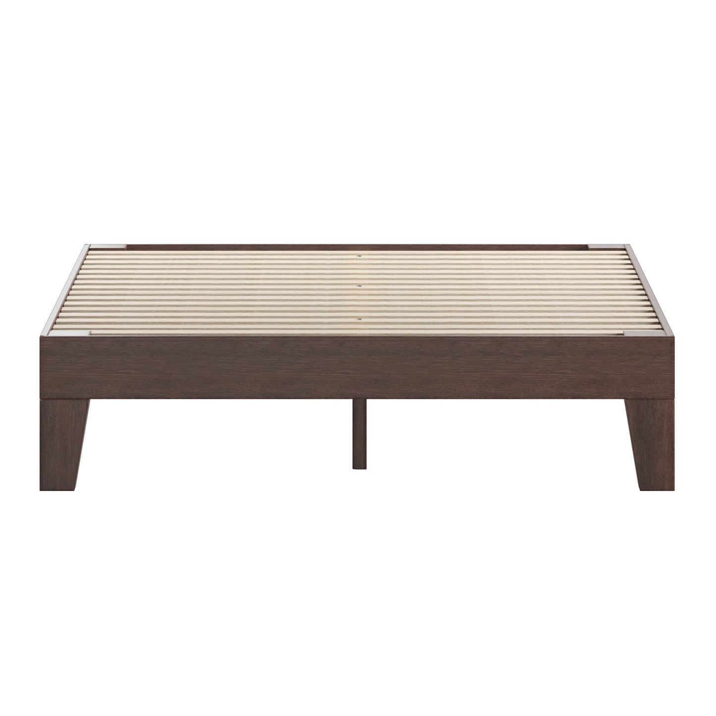 Walnut Twin Platform Bed YKC-1090-T-WAL-GG