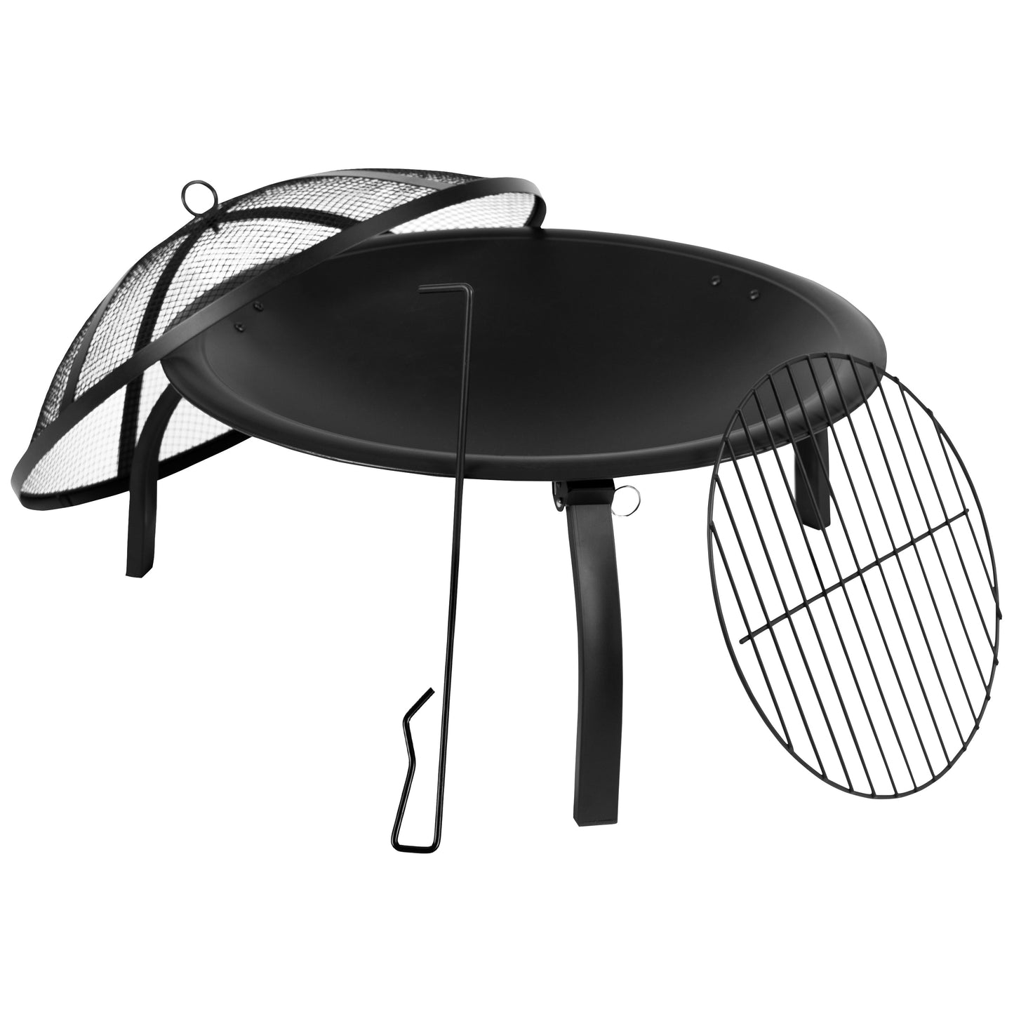 22.5" Round Foldable Firepit YL-230-GG