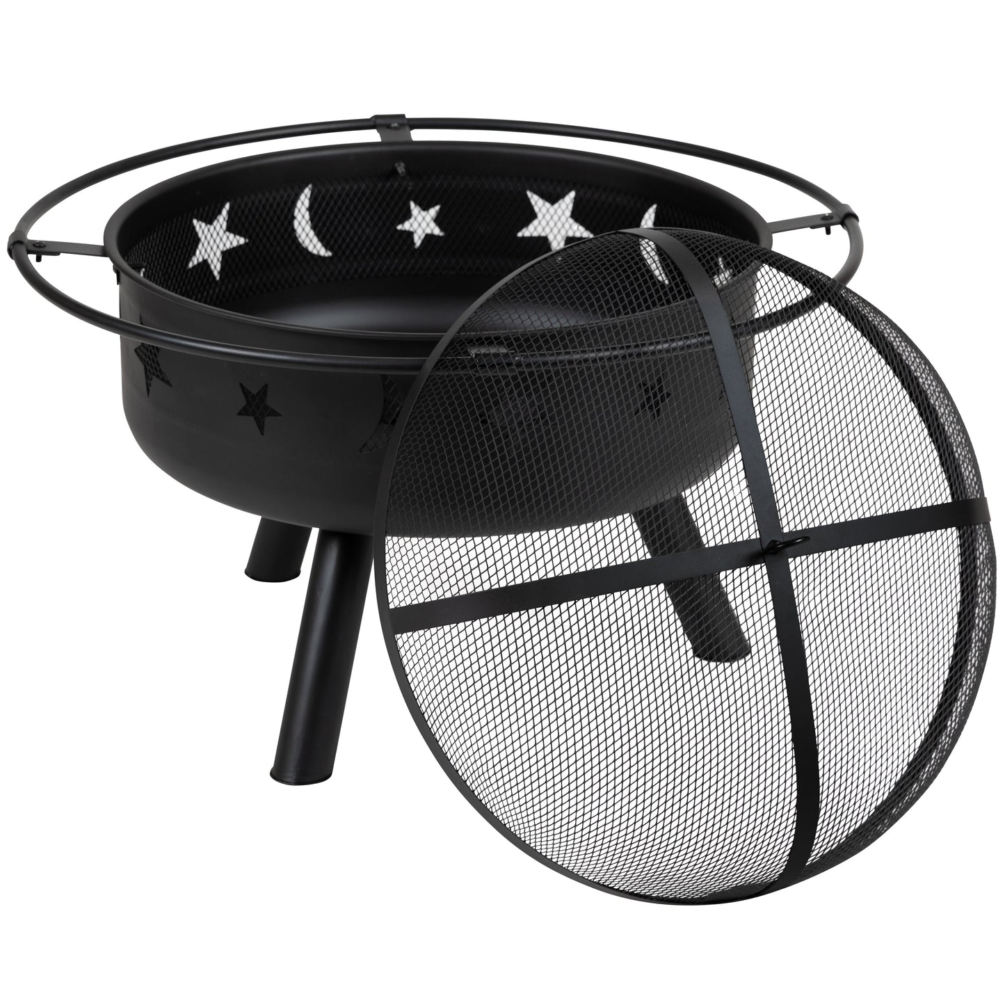 29" Star and Moon Firepit YL-32D-GG