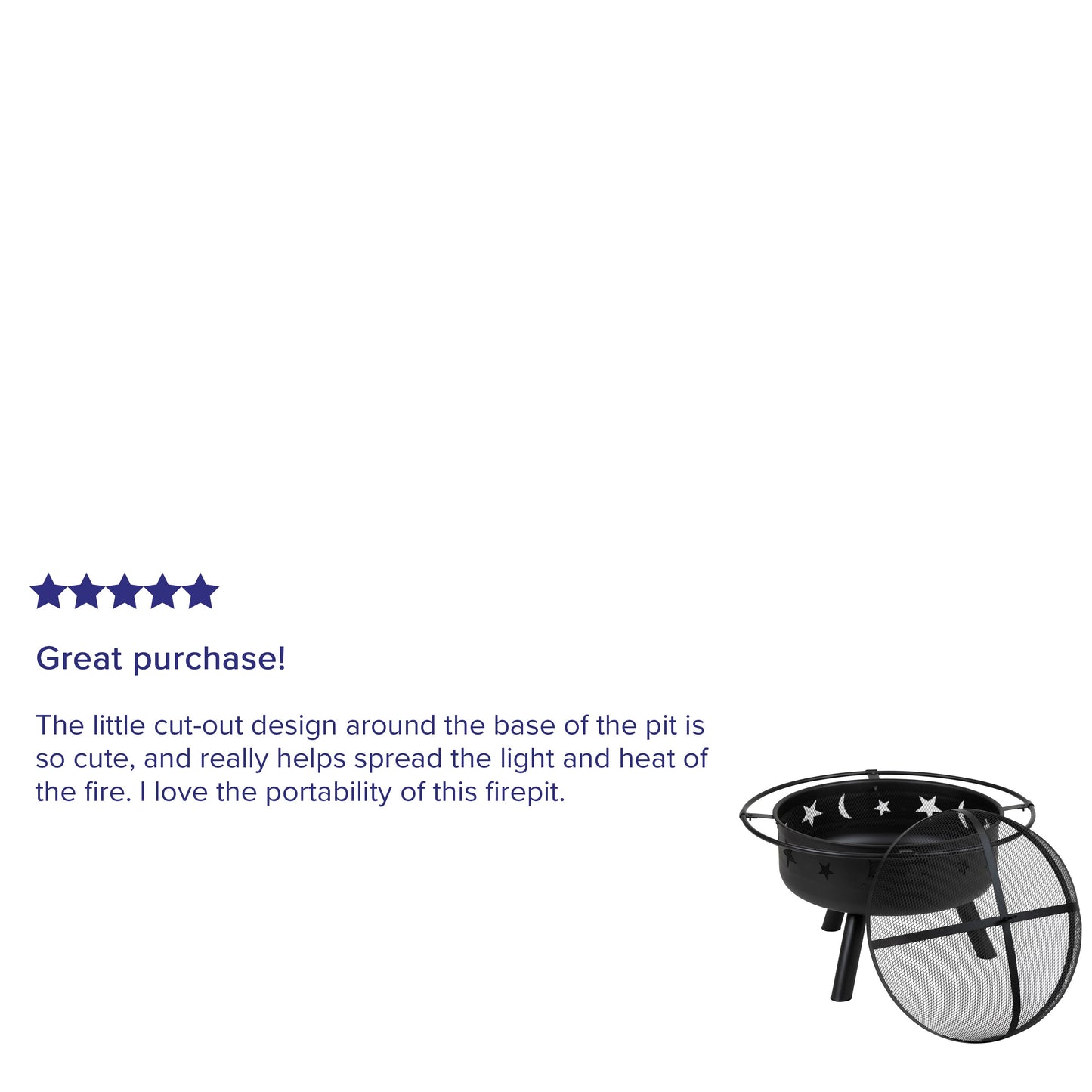 29" Star and Moon Firepit YL-32D-GG