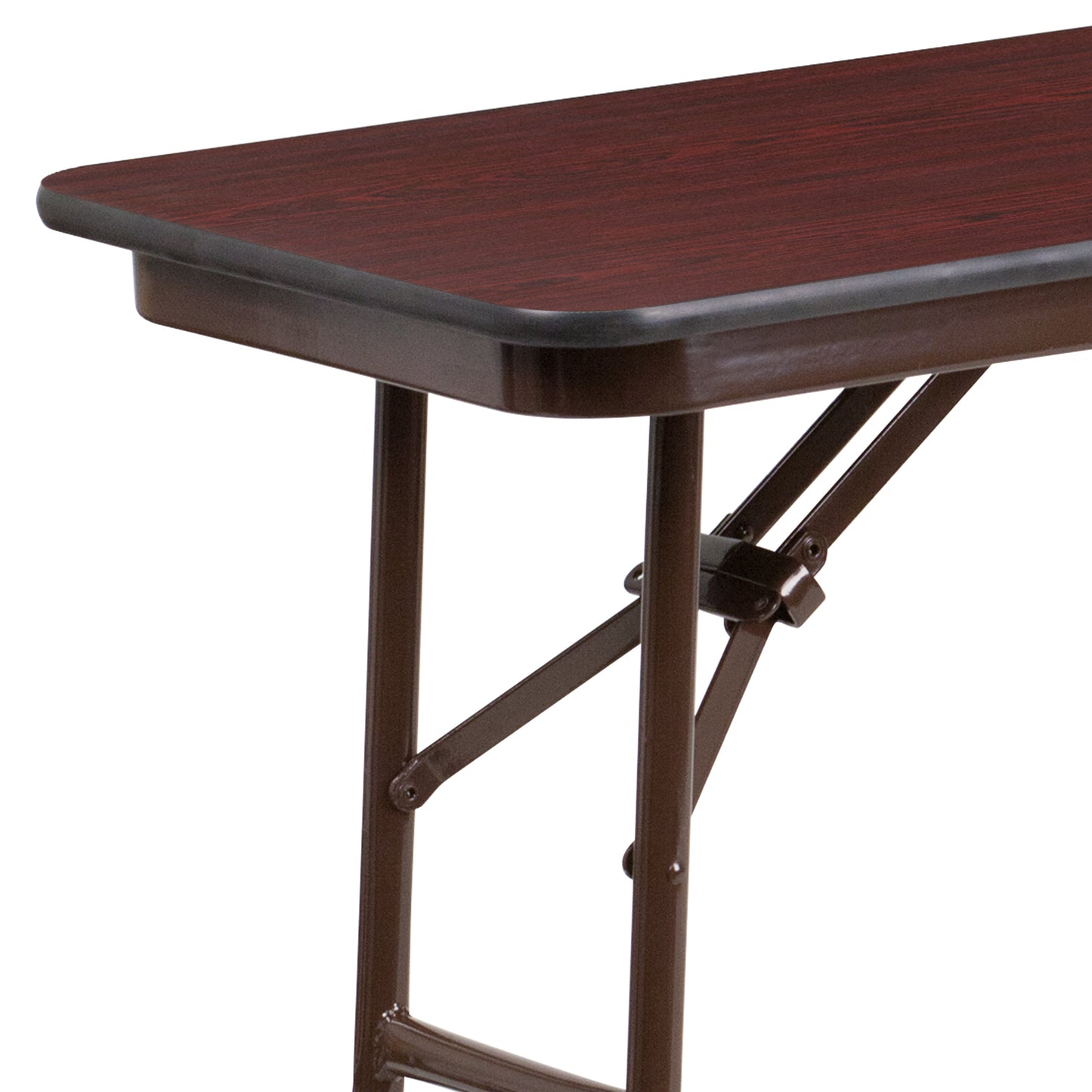 18x60 Mahogany Training Table YT-1860-MEL-WAL-GG