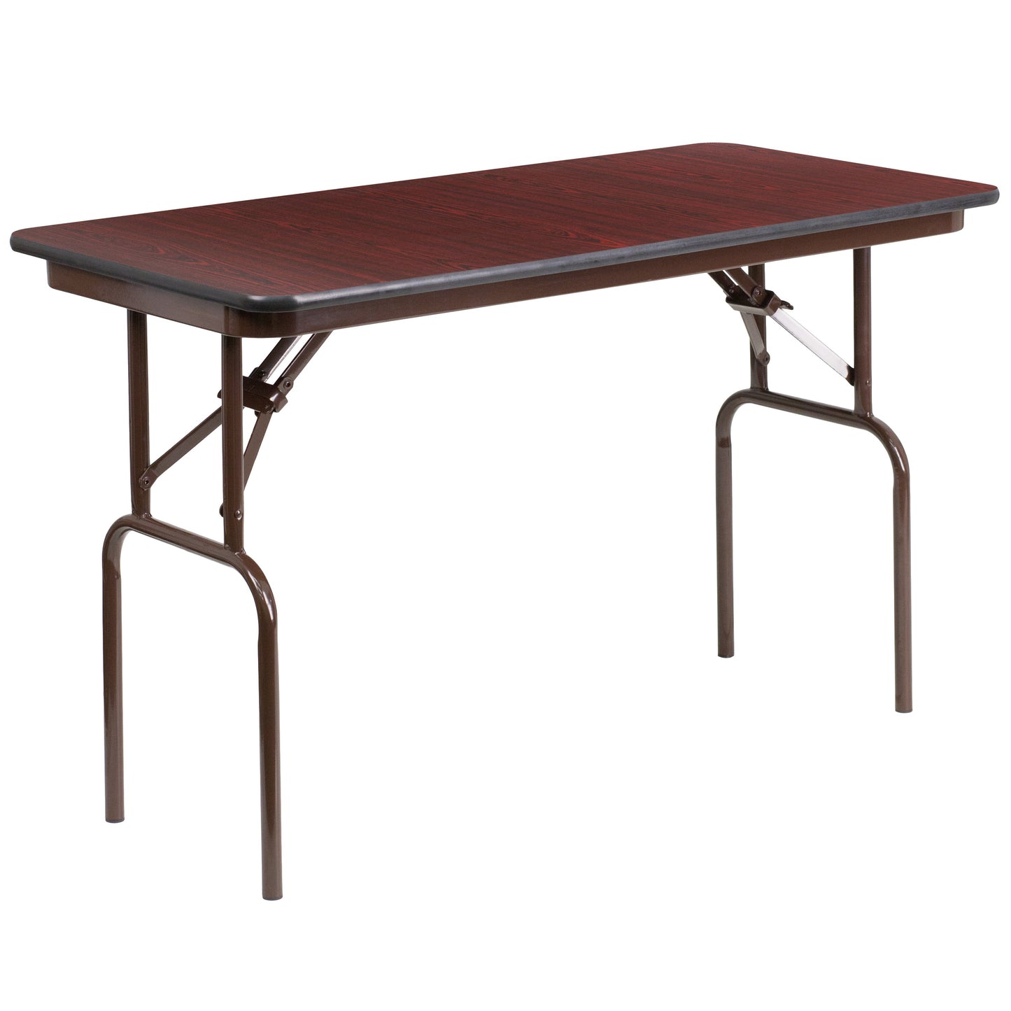 24x48 Mahogany Wood Fold Table YT-2448-MEL-WAL-GG