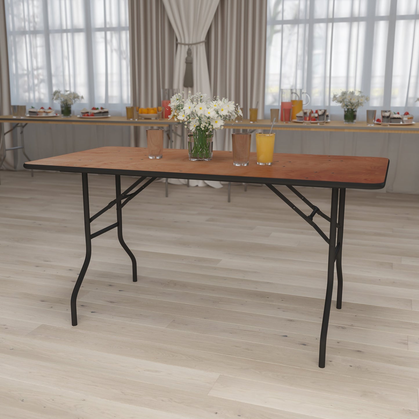 30x60 Wood Fold Table YT-WTFT30X60-TBL-GG