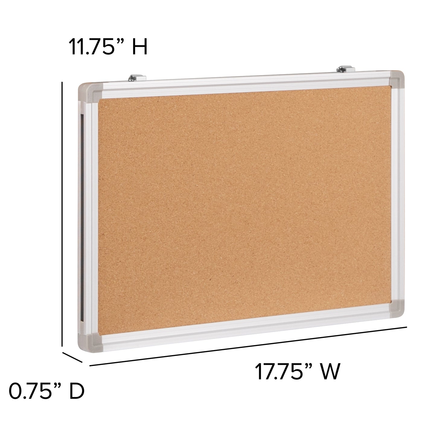 17.75"W x 11.75"H Cork Board YU-YCN-001-GG