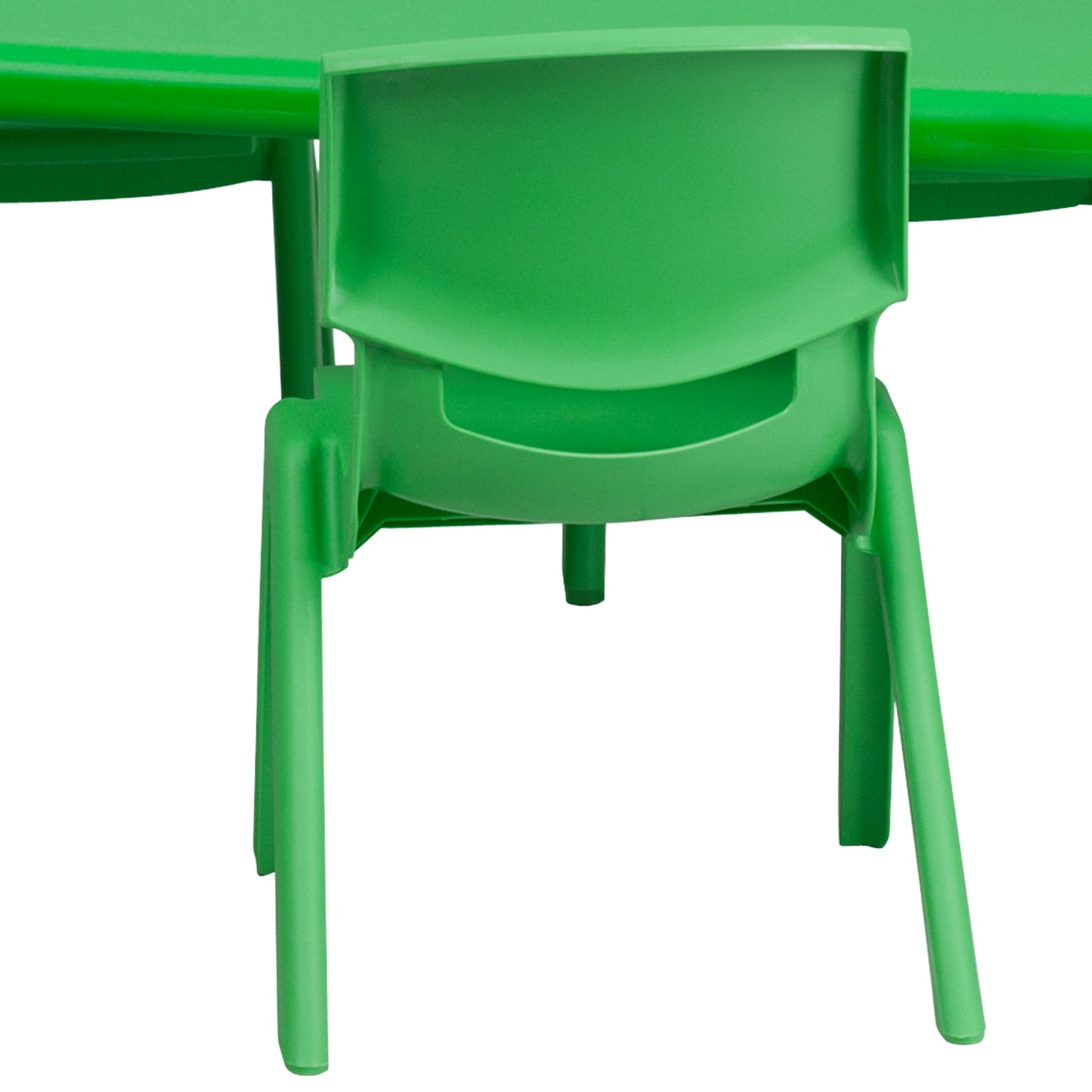 24x48 Green Activity Table Set YU-YCX-0013-2-RECT-TBL-GREEN-E-GG