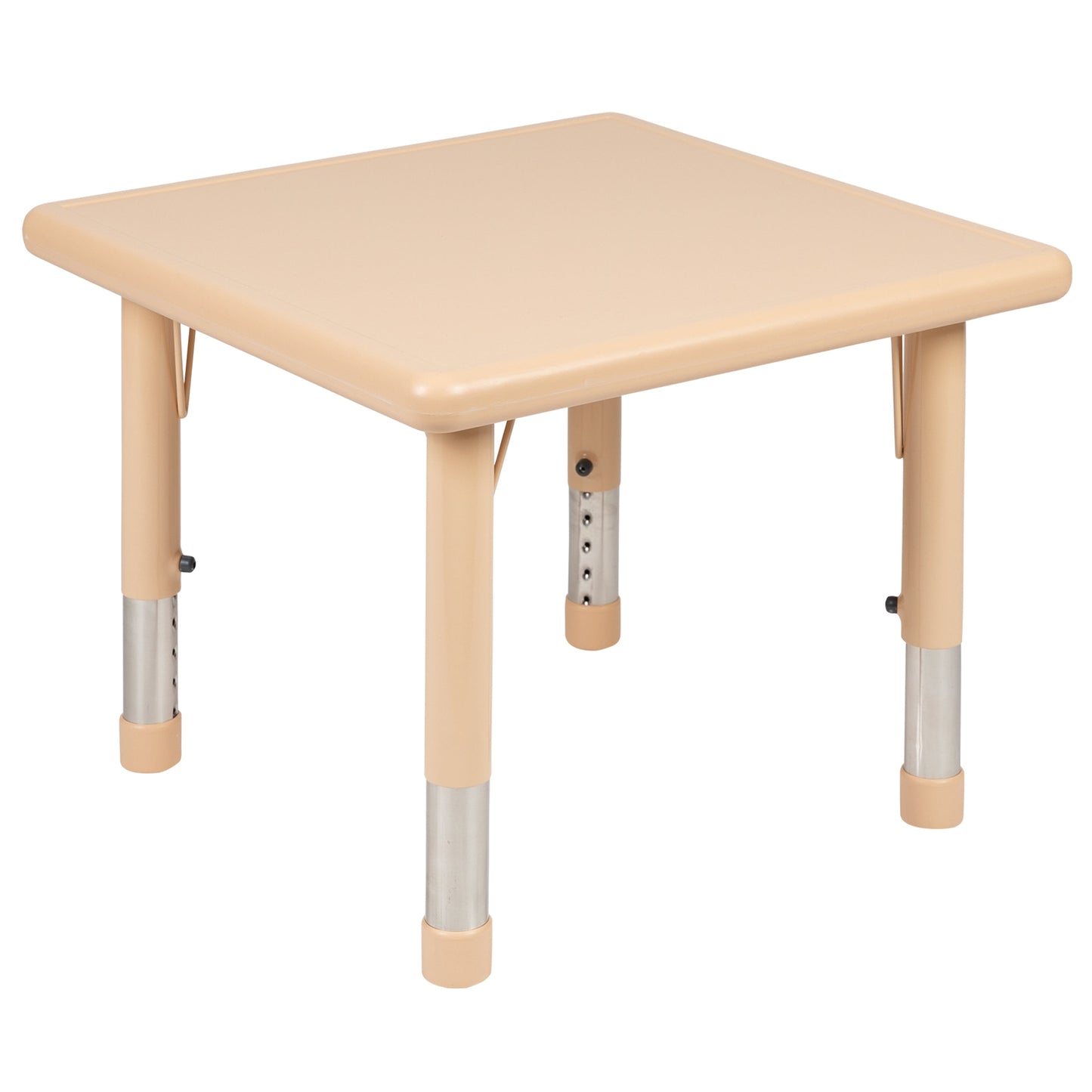 24SQ Plastic Activity Table YU-YCX-002-2-SQR-TBL-NAT-GG