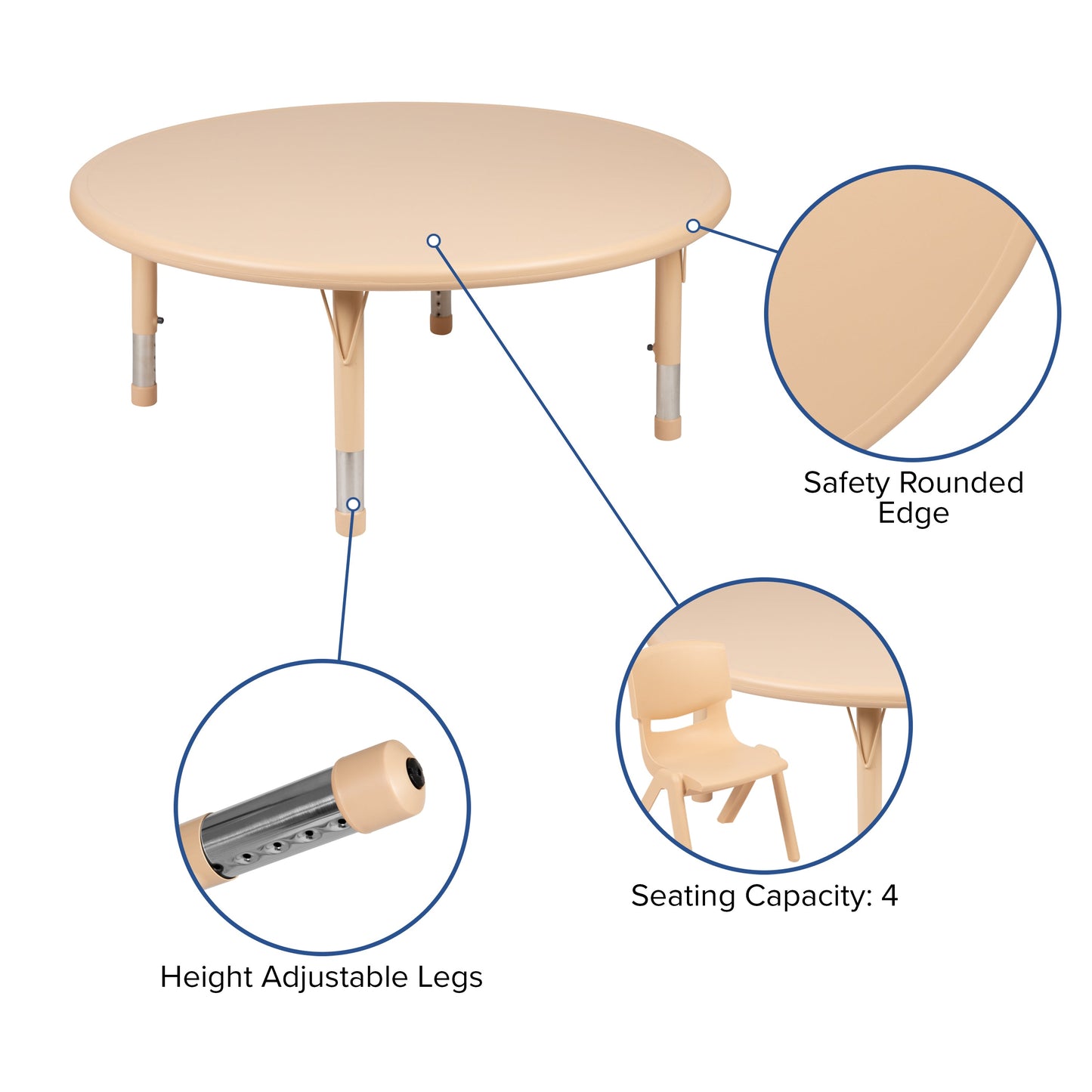 45RD Natural Activity Table YU-YCX-005-2-ROUND-TBL-NAT-GG