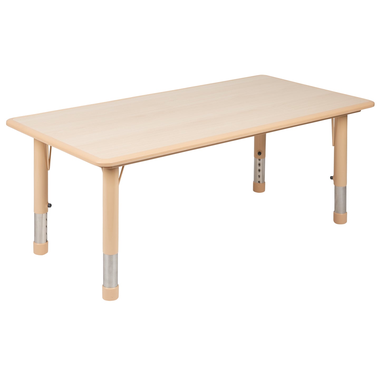 23x47 Natural Kids Table Set YU-YCY-060-0034-RECT-TBL-NAT-GG