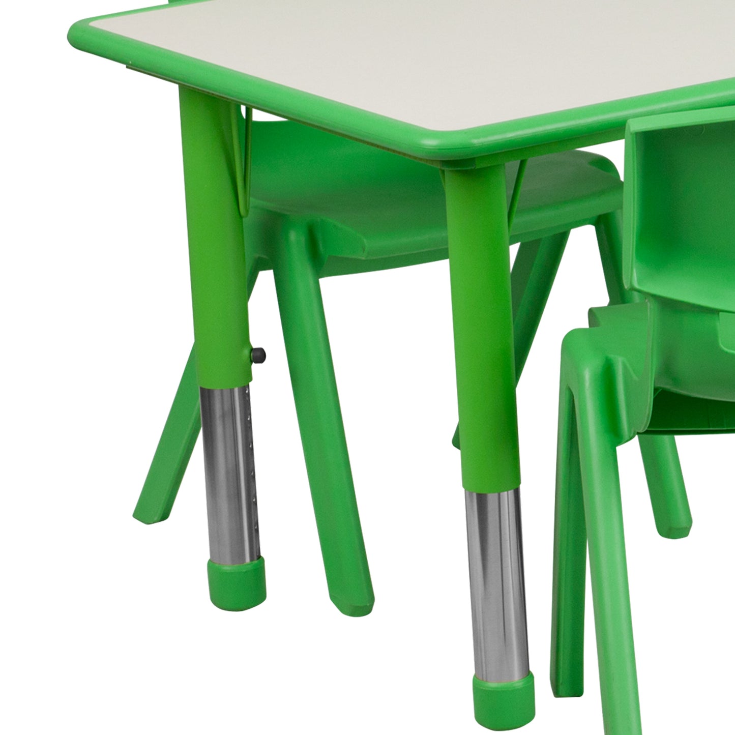 23x47 Green Activity Table Set YU-YCY-060-0036-RECT-TBL-GREEN-GG