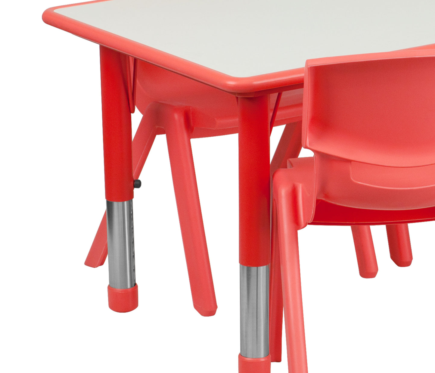 23x47 Red Activity Table Set YU-YCY-060-0036-RECT-TBL-RED-GG