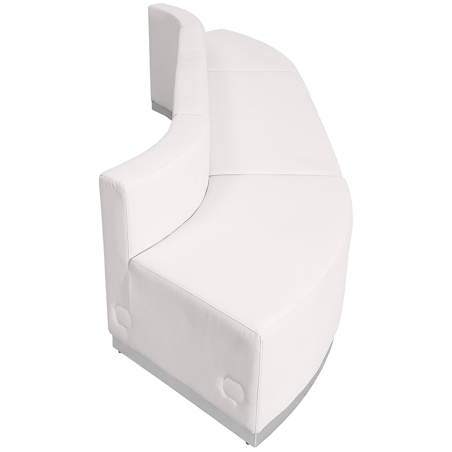 White Leather Recep Set, 3 PC ZB-803-780-SET-WH-GG