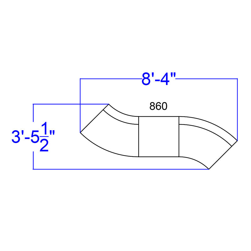 White Leather Recep Set, 4 PC ZB-803-860-SET-WH-GG