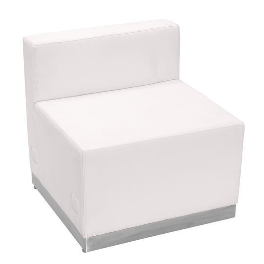 White Leather Chair ZB-803-CHAIR-WH-GG