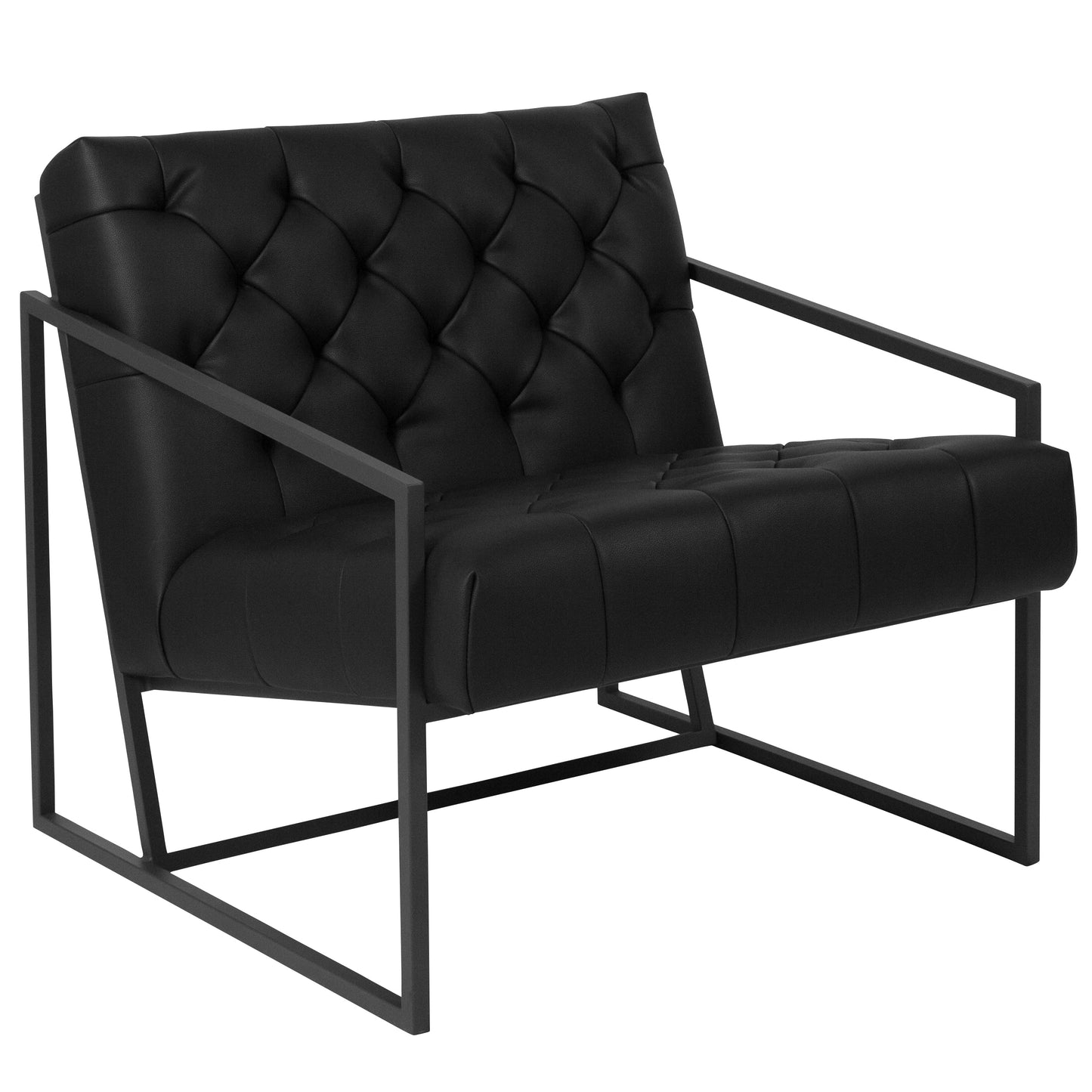 Black Leather Chair ZB-8522-BK-GG