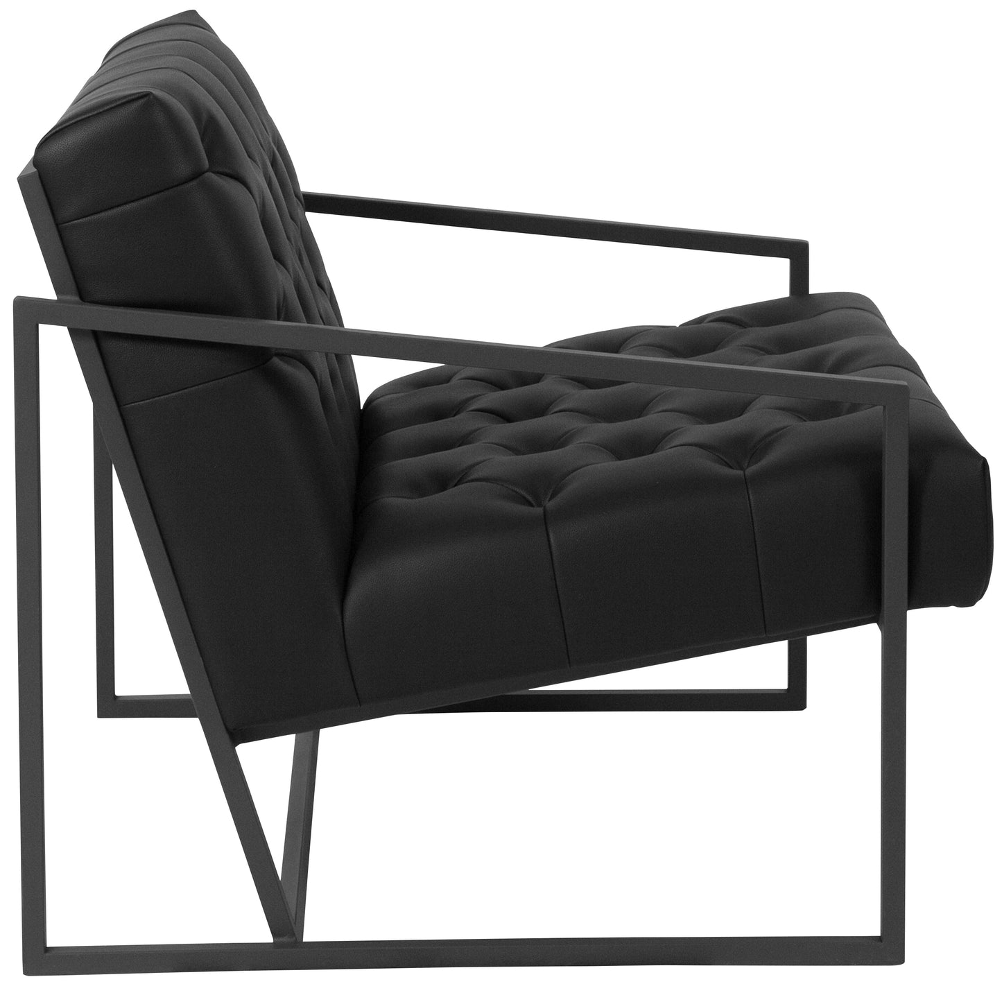 Black Leather Chair ZB-8522-BK-GG