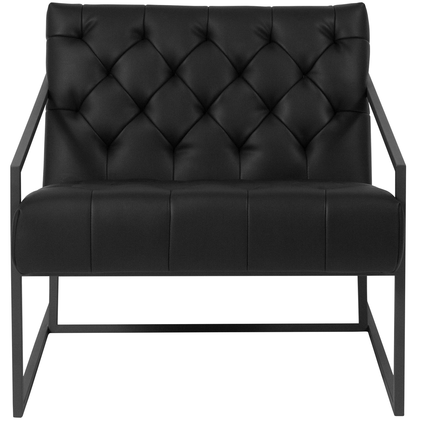 Black Leather Chair ZB-8522-BK-GG