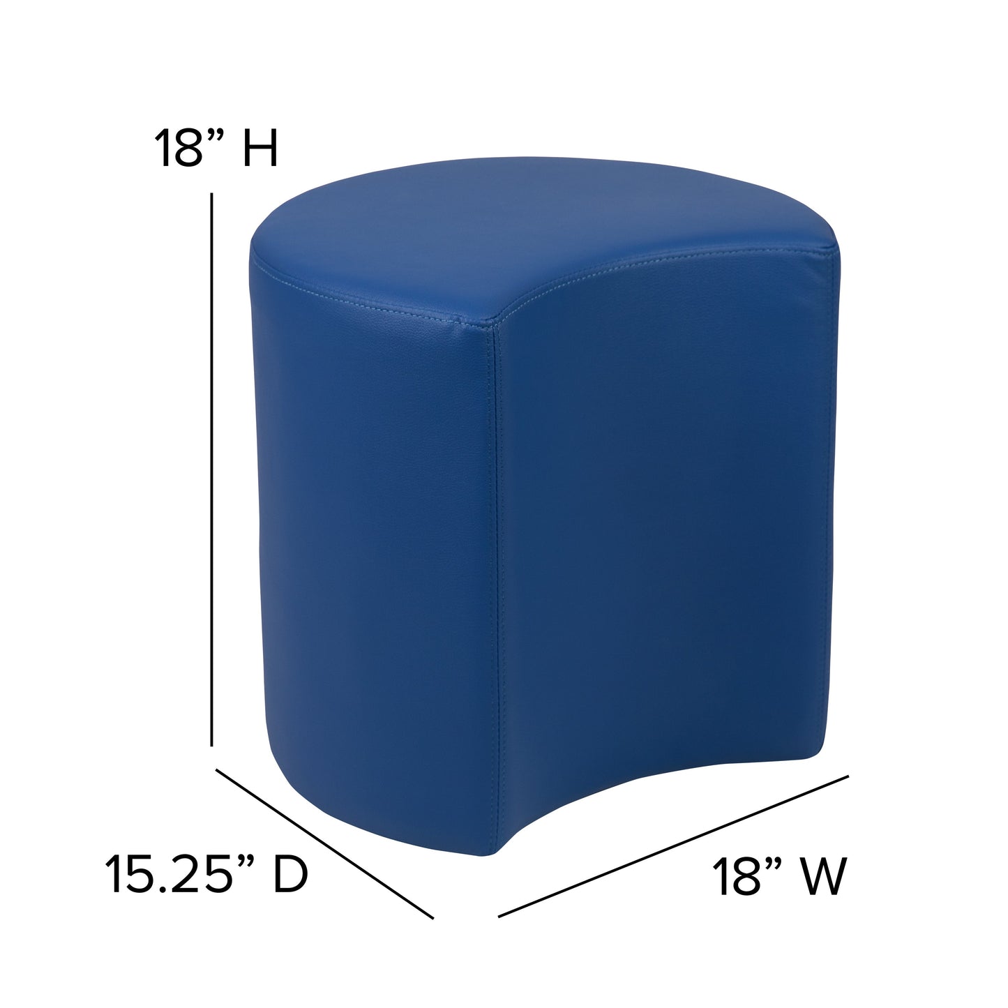 18" Soft Seating Moon-Blue ZB-FT-045C-18-BLUE-GG