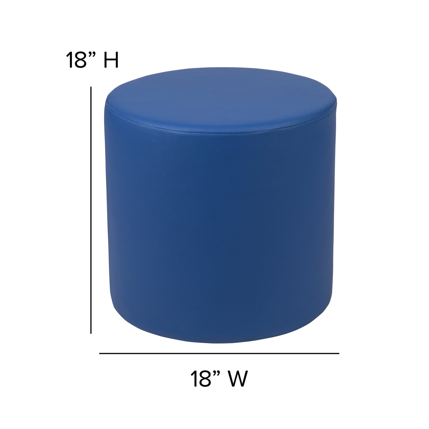 18" Soft Seating Circle-Blue ZB-FT-045R-18-BLUE-GG