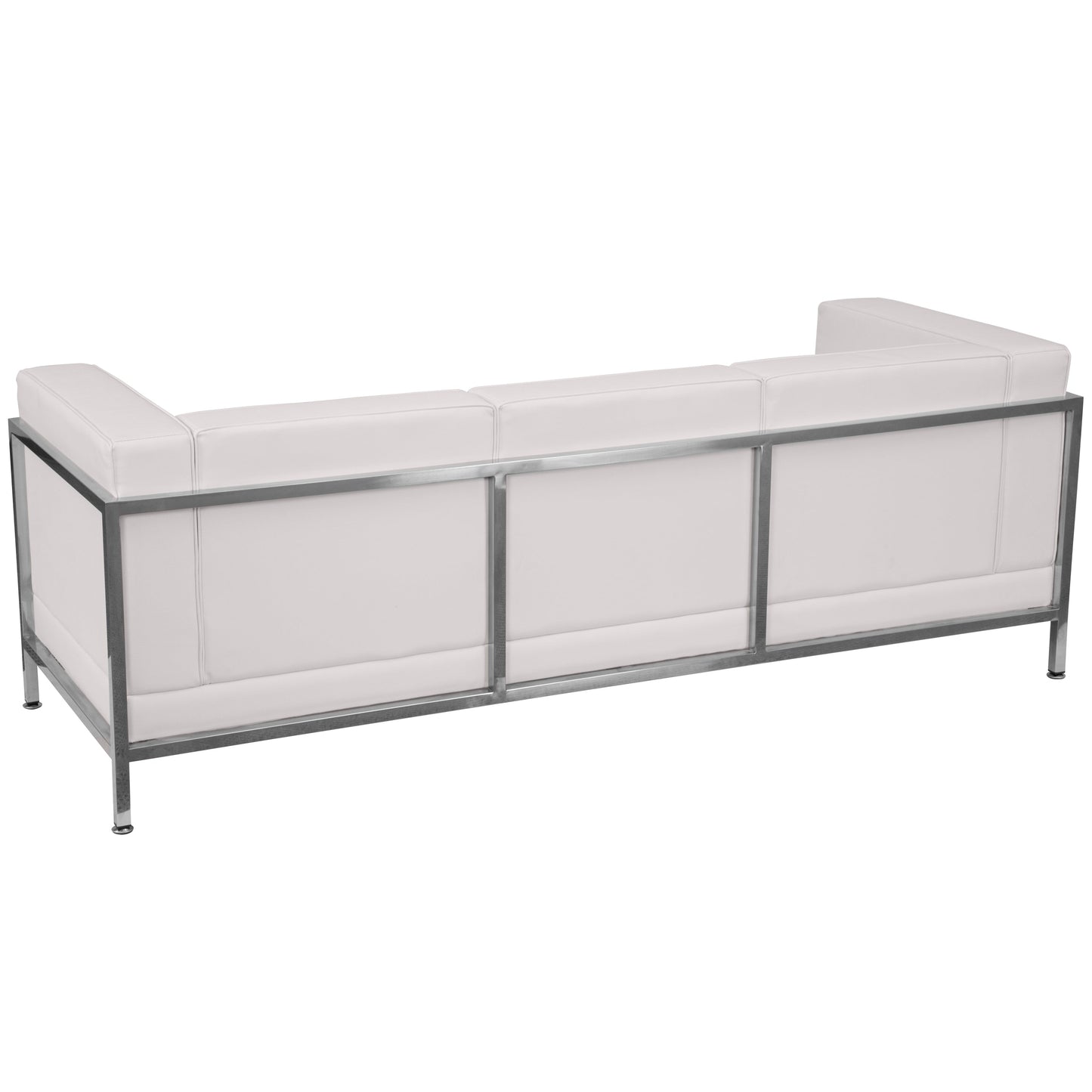 White Leather Sofa ZB-IMAG-SOFA-WH-GG