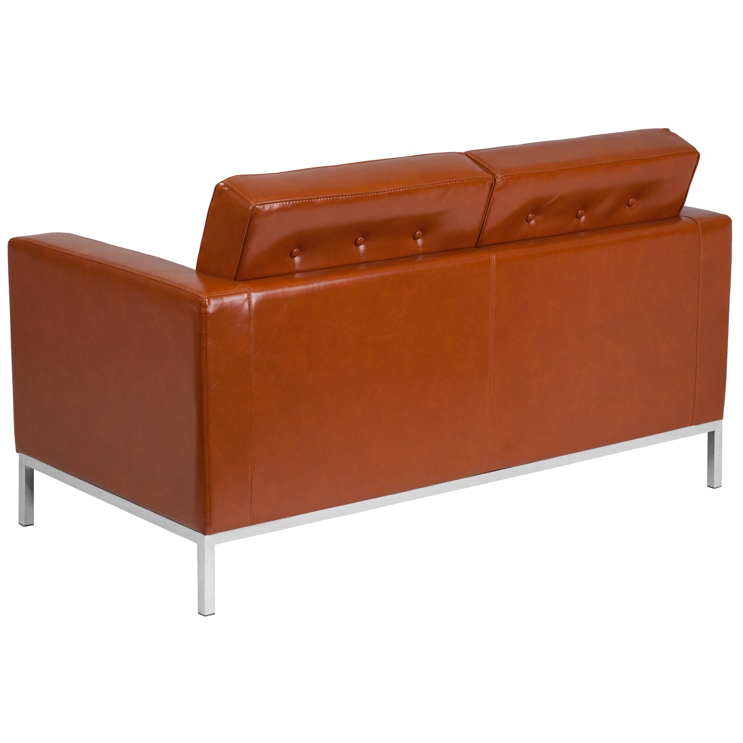 Cognac Leather Loveseat ZB-LACEY-831-2-LS-COG-GG