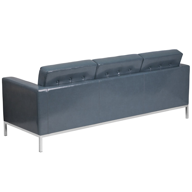 Gray Leather Sofa ZB-LACEY-831-2-SOFA-GY-GG