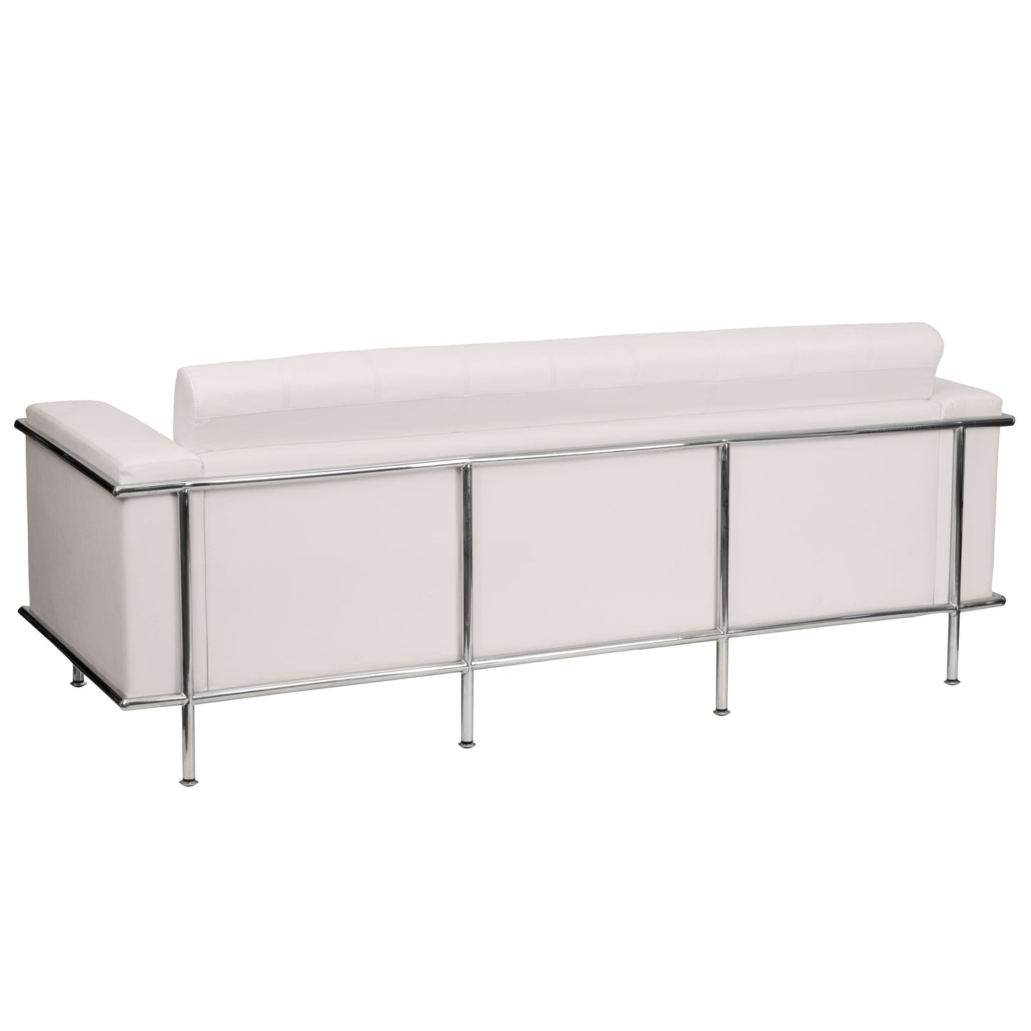 White Leather Sofa ZB-LESLEY-8090-SOFA-WH-GG