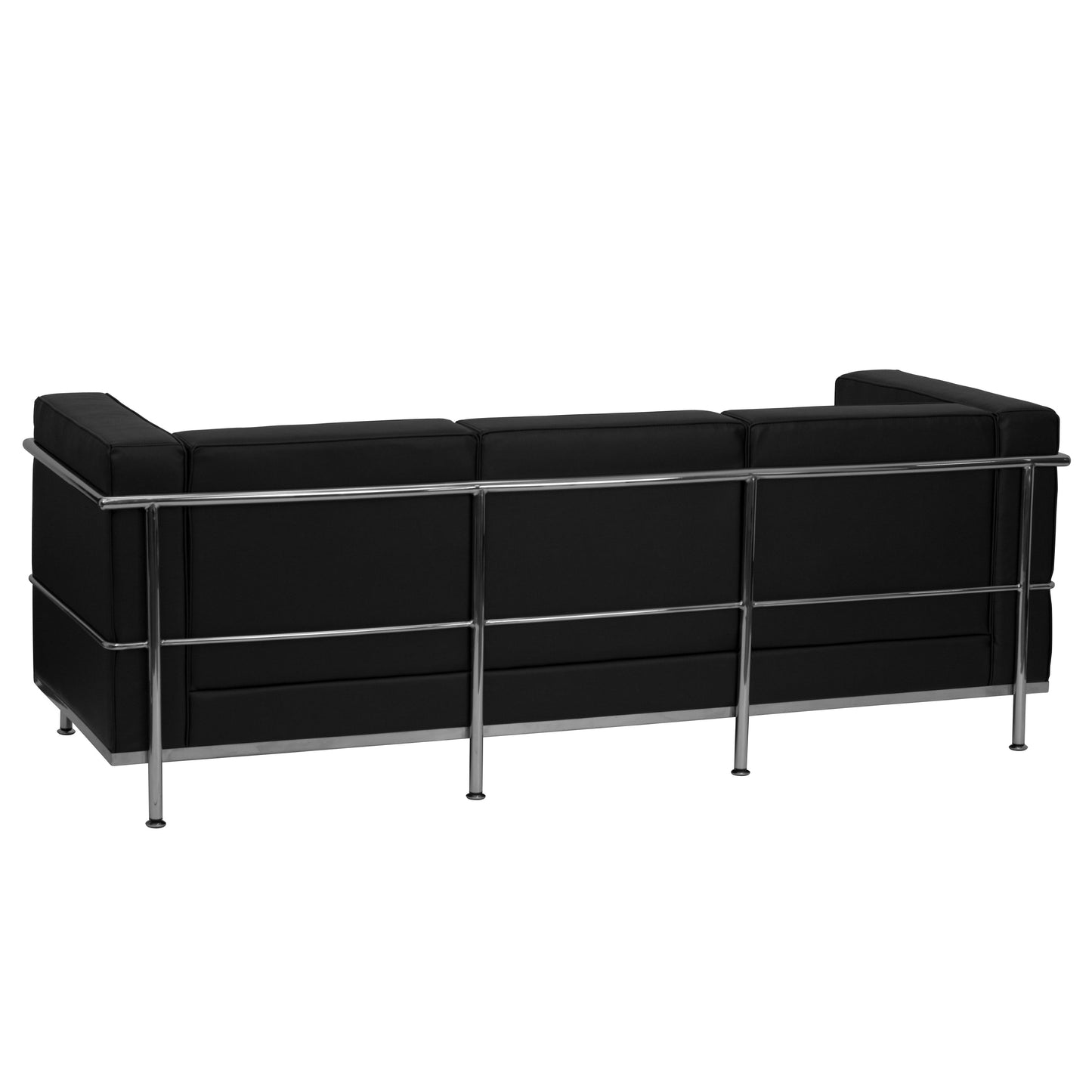 Black Leather Sofa ZB-REGAL-810-3-SOFA-BK-GG