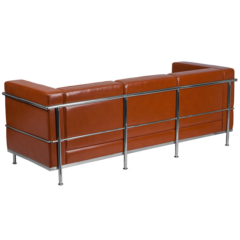 Cognac Leather Sofa ZB-REGAL-810-3-SOFA-COG-GG