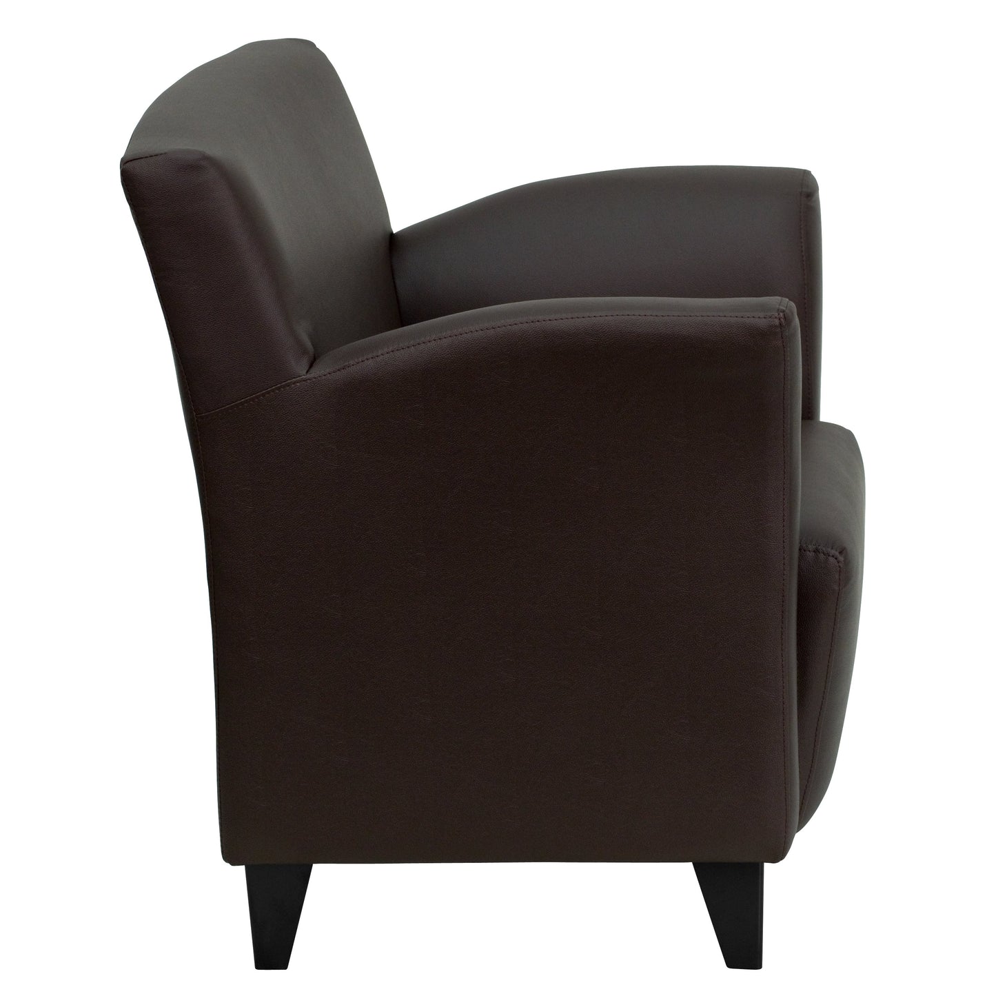 Brown Leather Guest Chair ZB-ROMAN-BROWN-GG