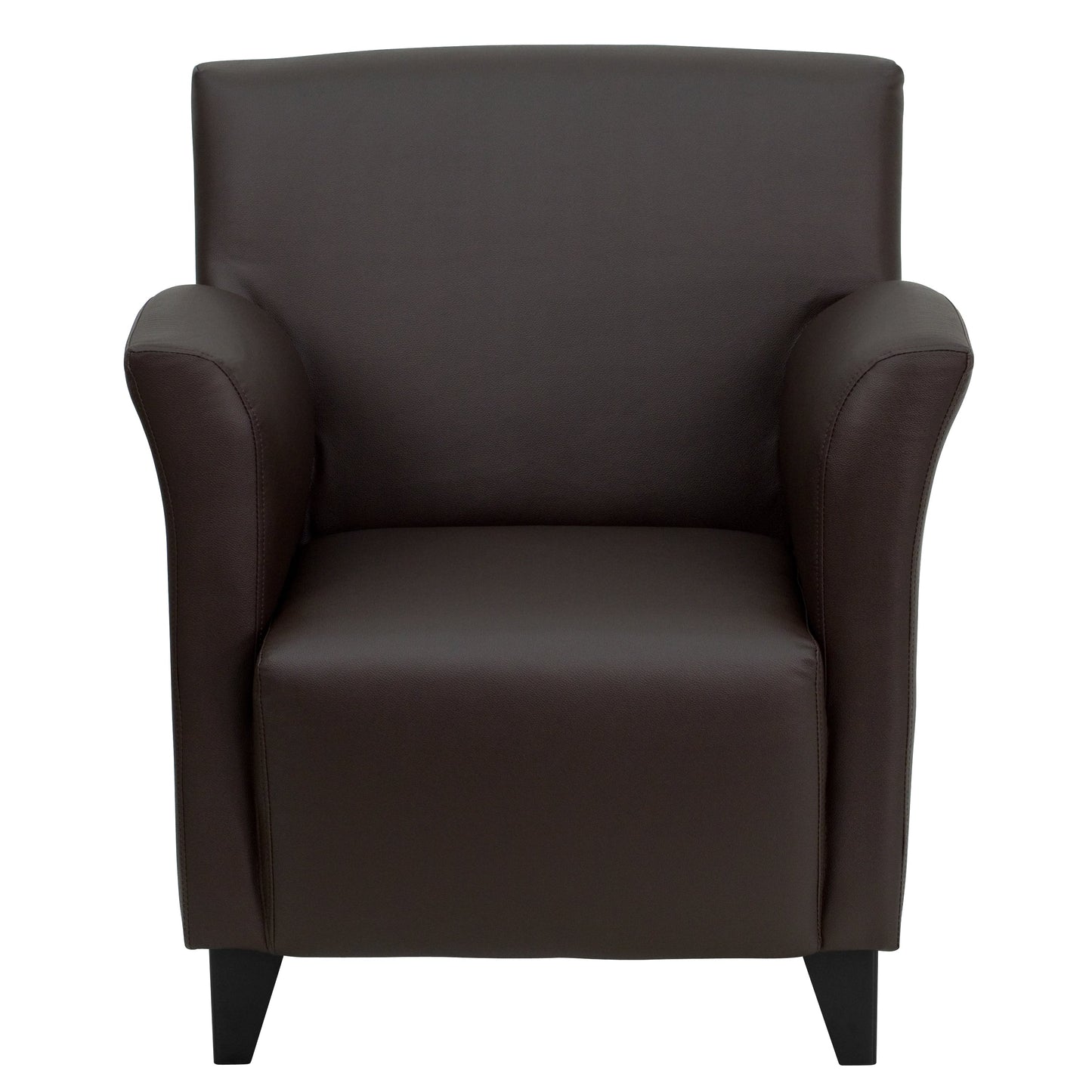 Brown Leather Guest Chair ZB-ROMAN-BROWN-GG