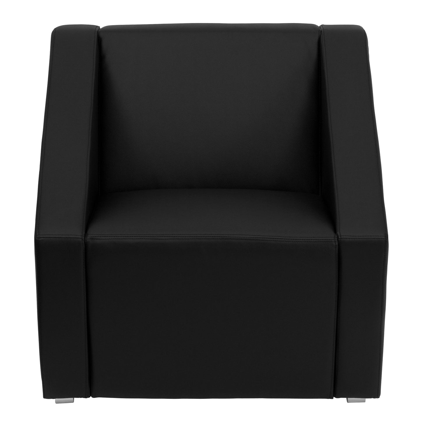 Black Leather Guest Chair ZB-SMART-BLACK-GG