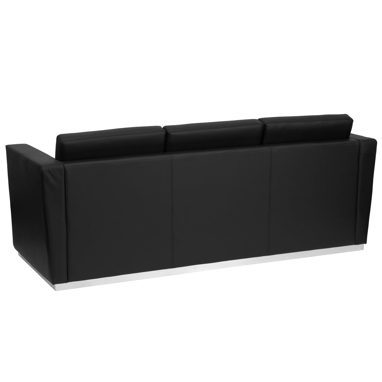 Black Leather Sofa ZB-TRINITY-8094-SOFA-BK-GG