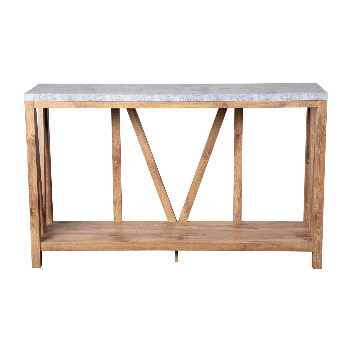 Warm Oak/Concrete Entry Table ZG-034-WOAK-CONC-GG