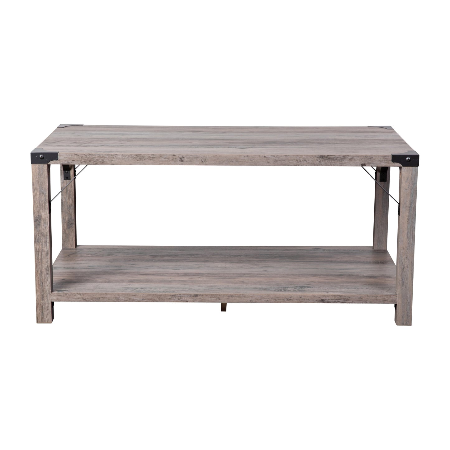 Gray Wash 2 Tier Coffee Table ZG-037-GY-GG