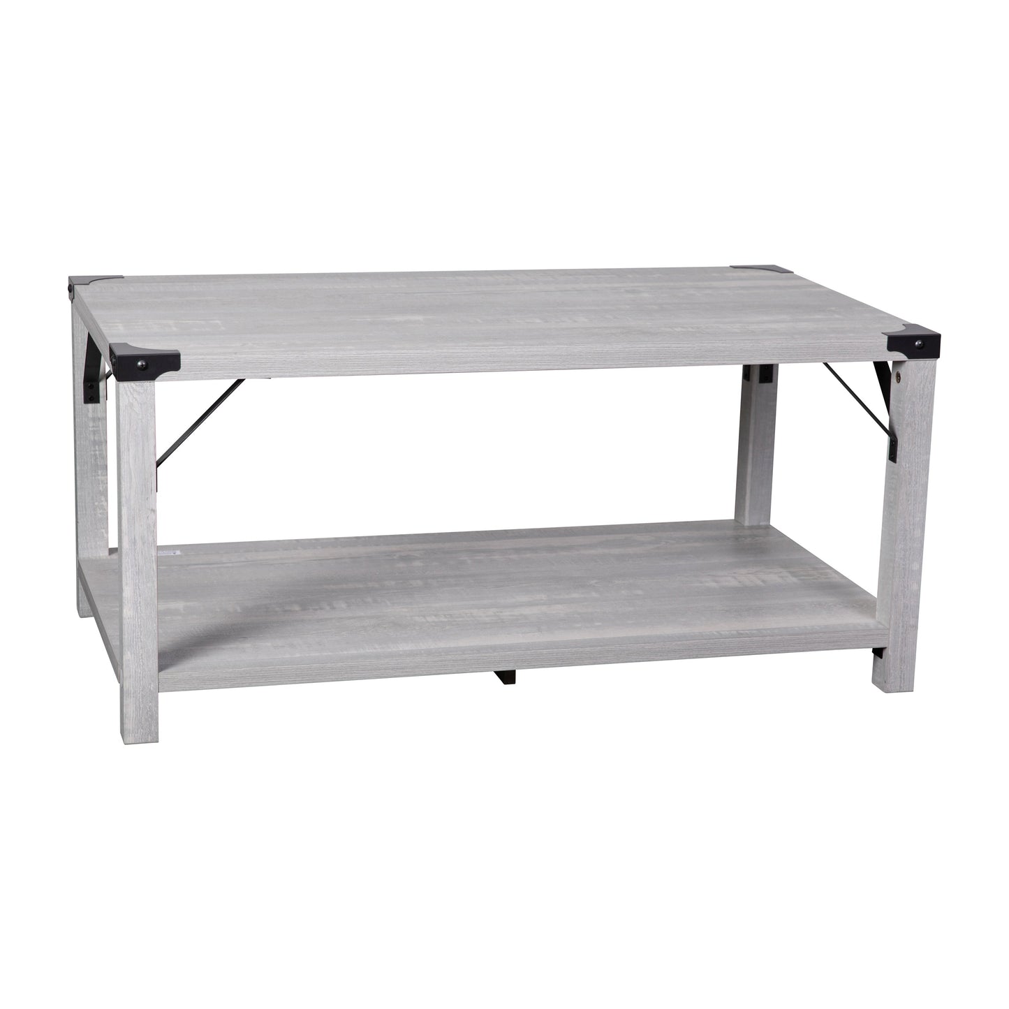 Aspen Gray 2 Tier Coffee Table ZG-037-LTGY-GG