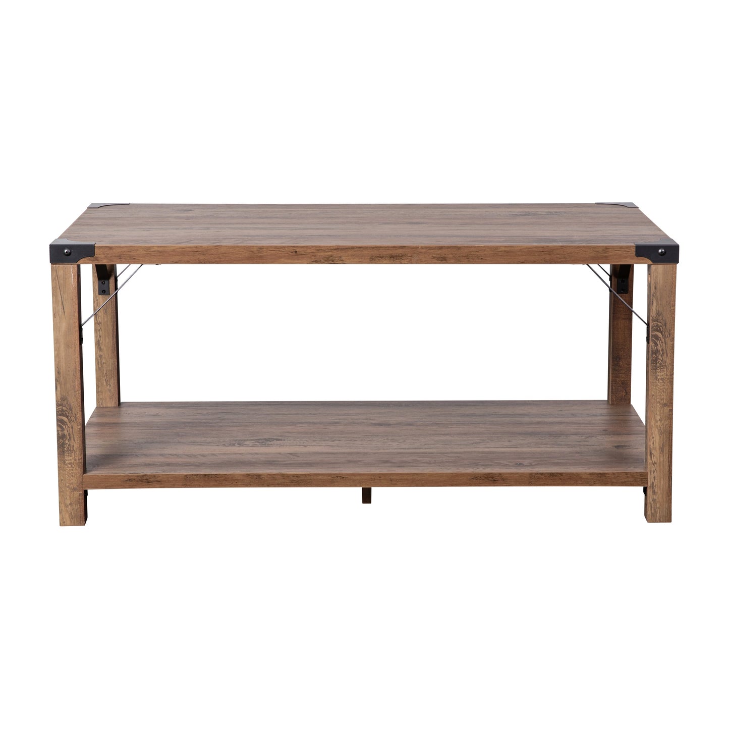 Rustic Oak 2 Tier Coffee Table ZG-037-OAK-GG