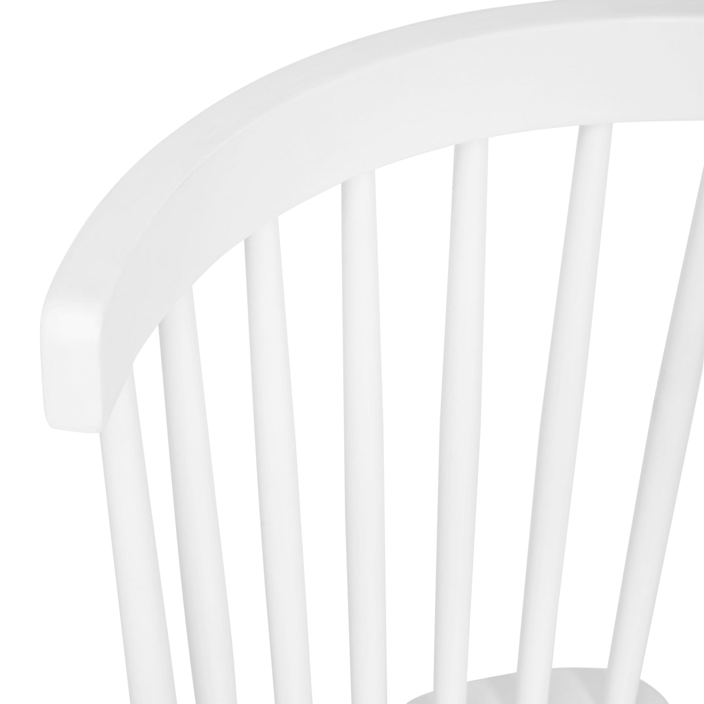 2PK White Spindle Back Chair ZH-8101WR-WH-2-GG