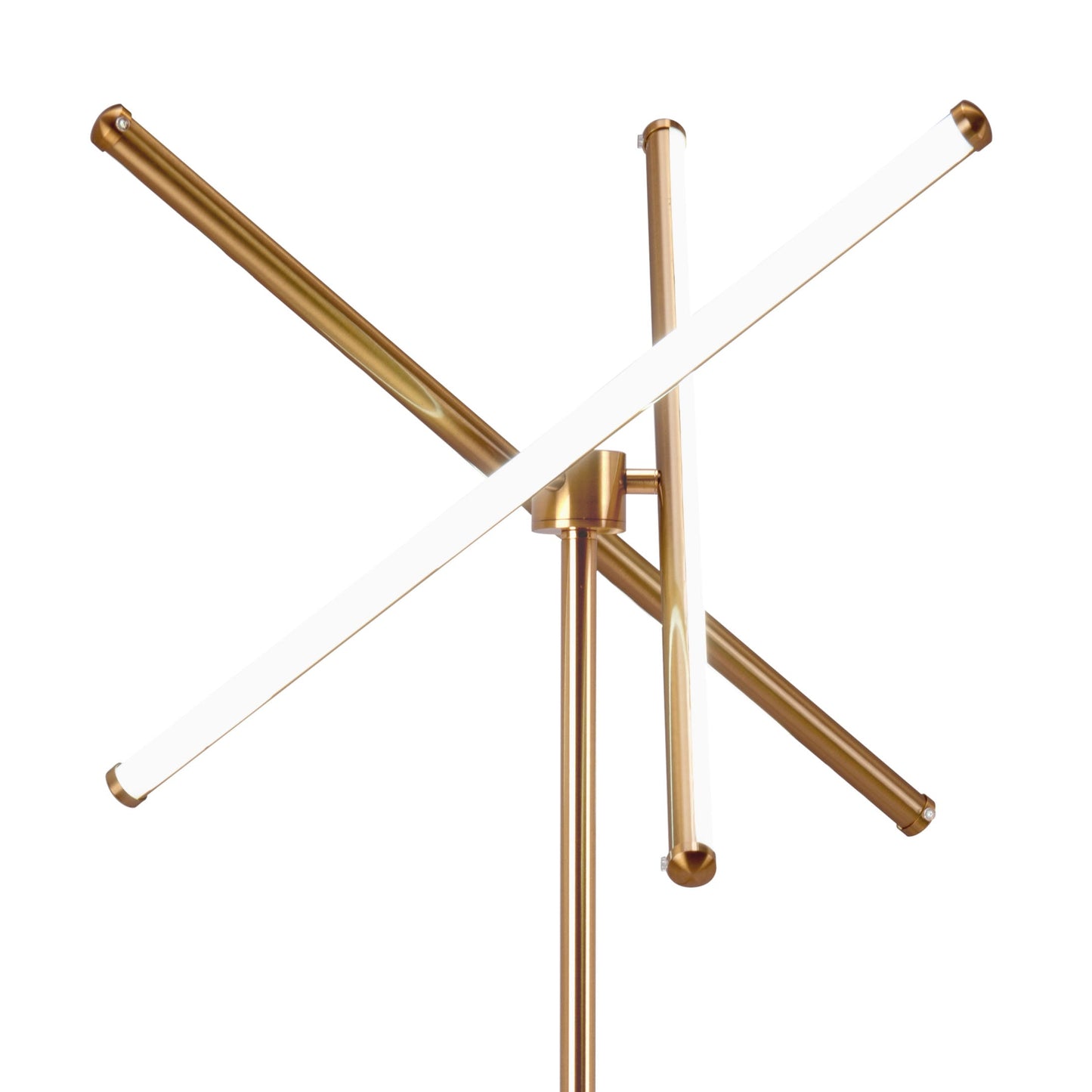 Garza Floor Lamp Brass