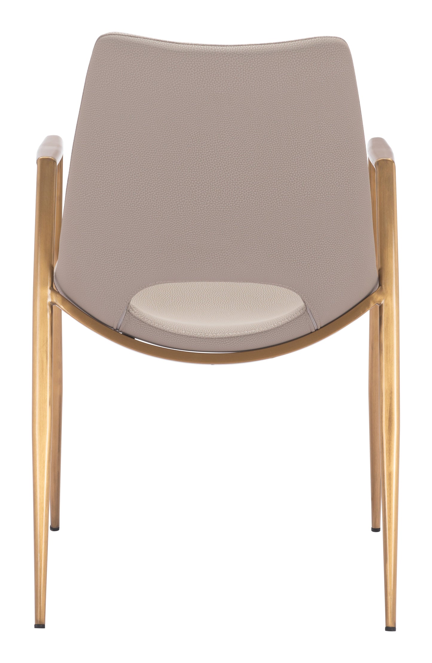 Desi Dining Chair (Set of 2) Beige & Gold