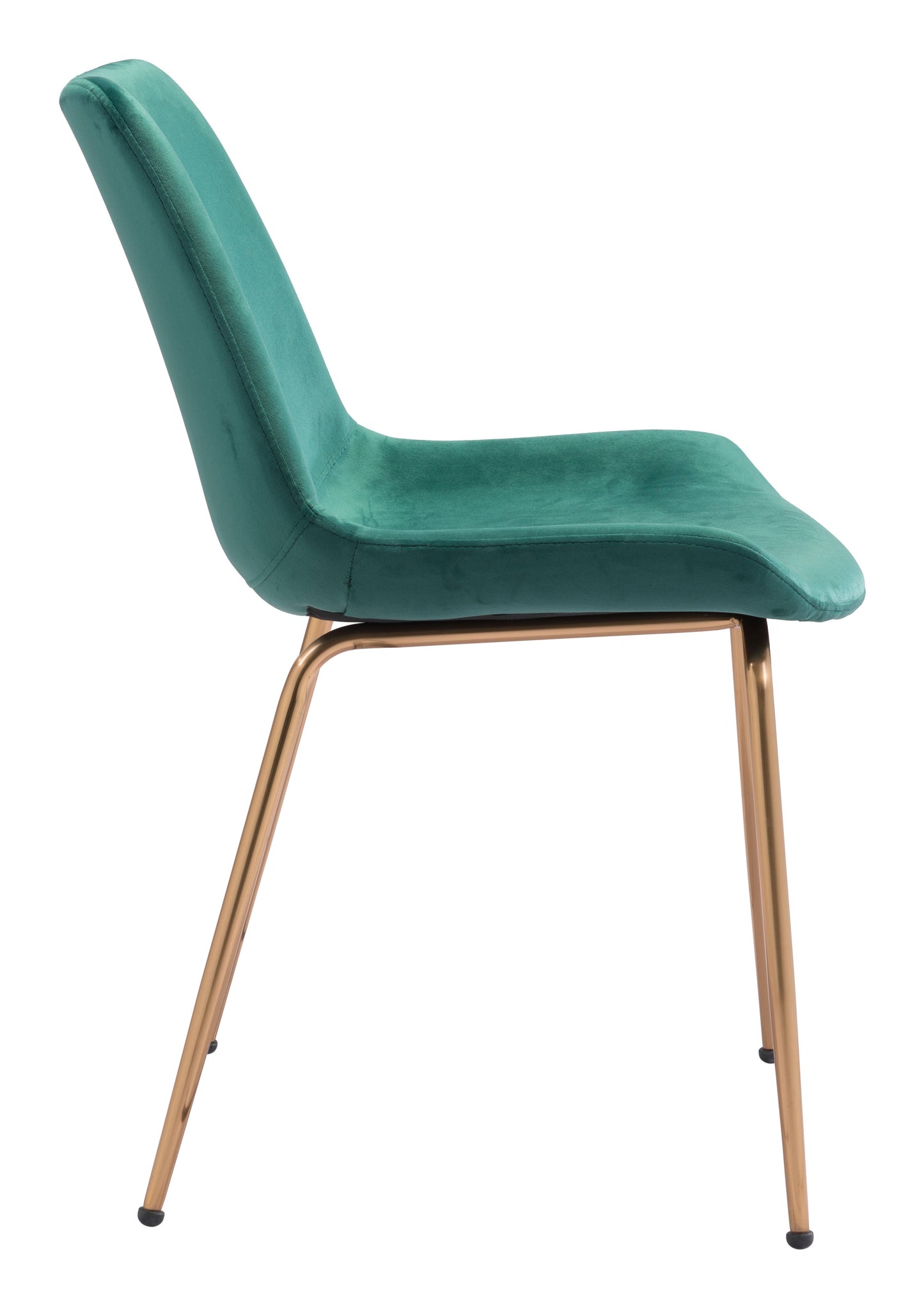 Tony Dining Chair (Set of 2) Green & Gold