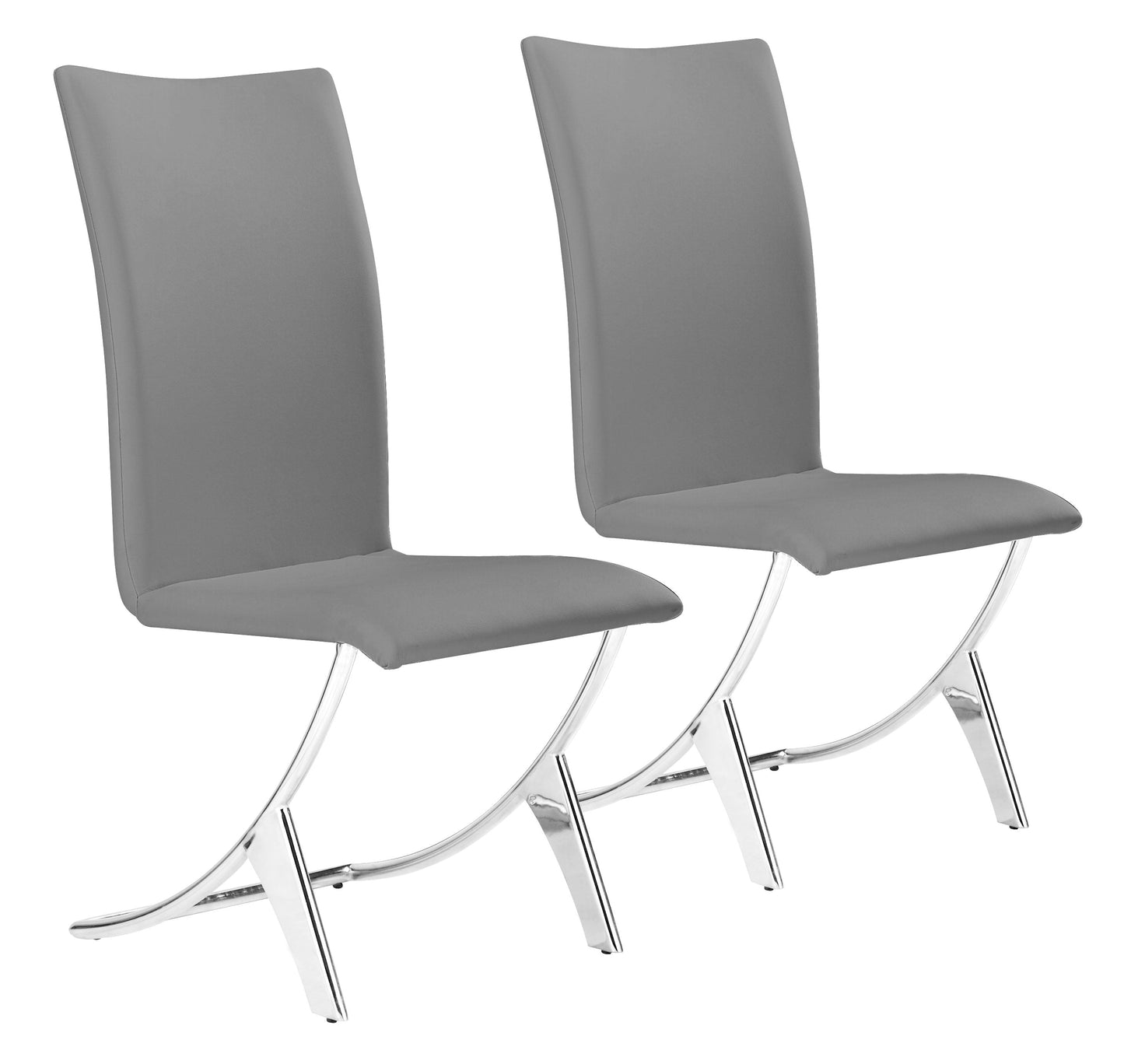 Delfin Dining Chair (Set of 2) Gray