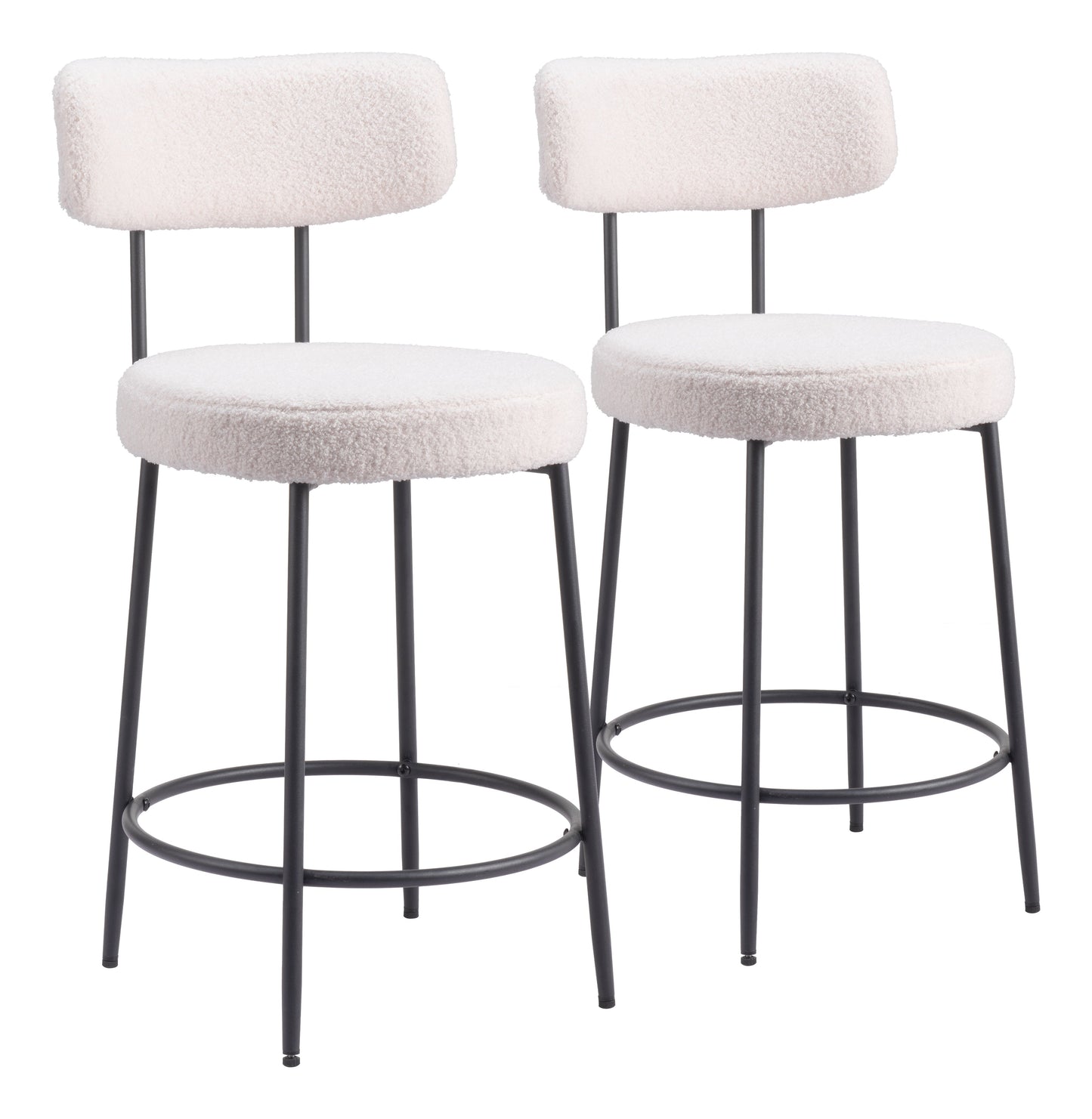 Blanca Counter Stool (Set of 2) Ivory