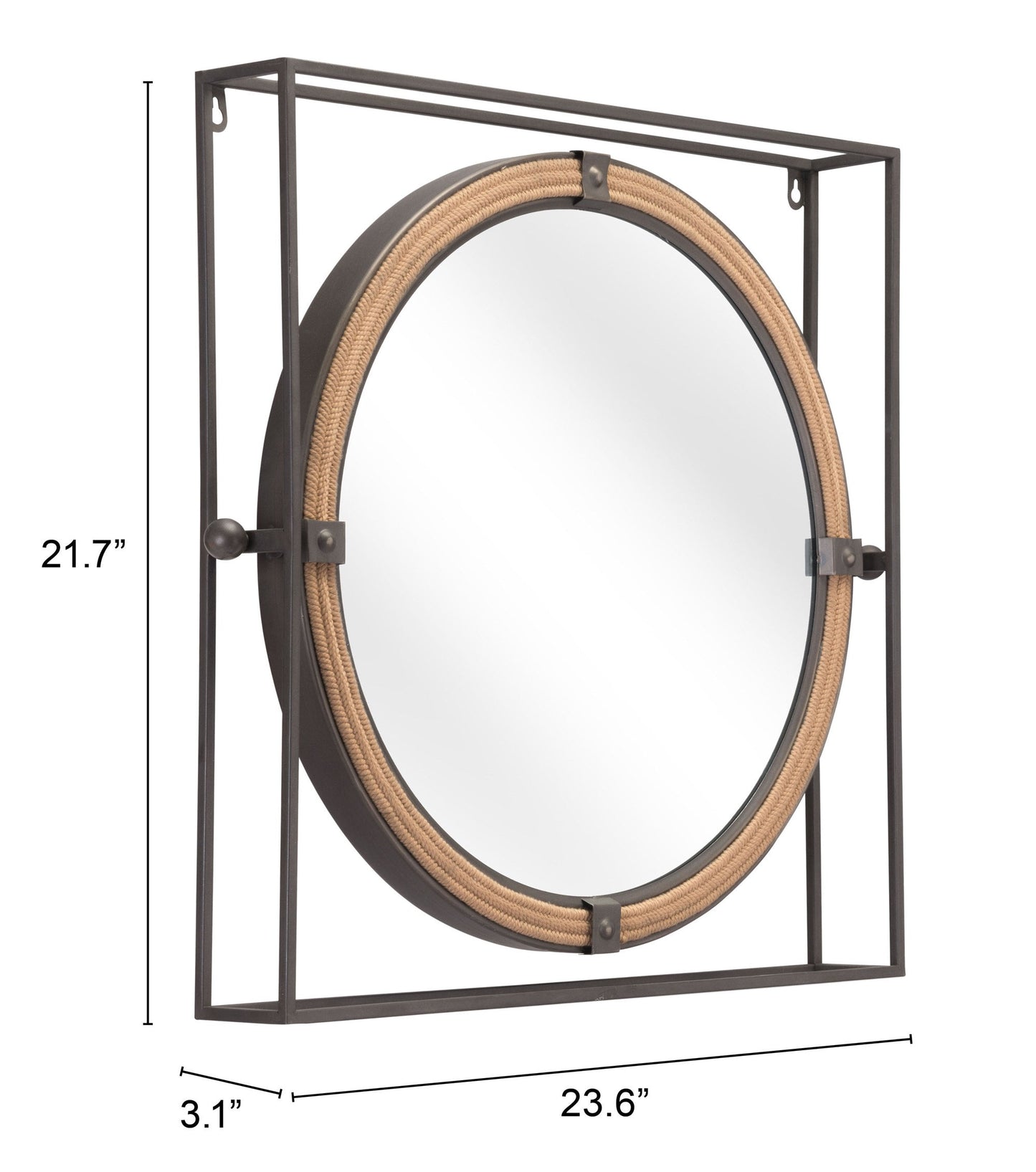 Capell Mirror Gray