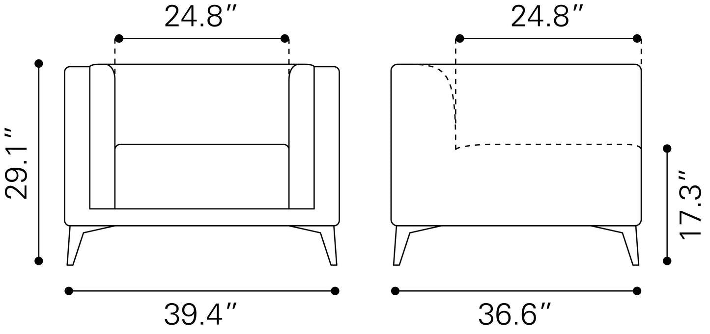 Punta Cana Arm Chair Leonardo Ash