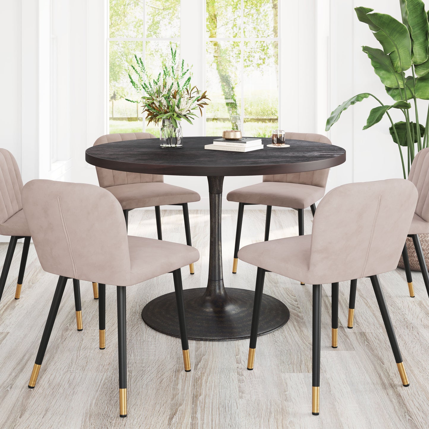 Seattle Dining Table Dark Brown