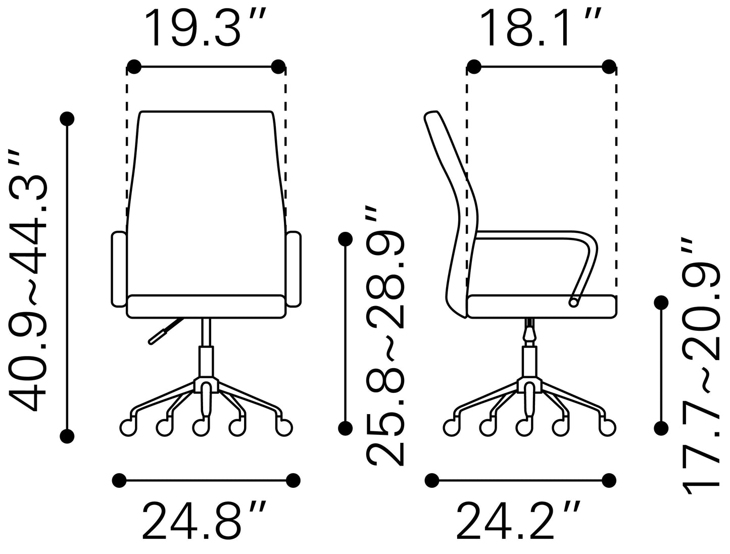 Primero Office Chair White