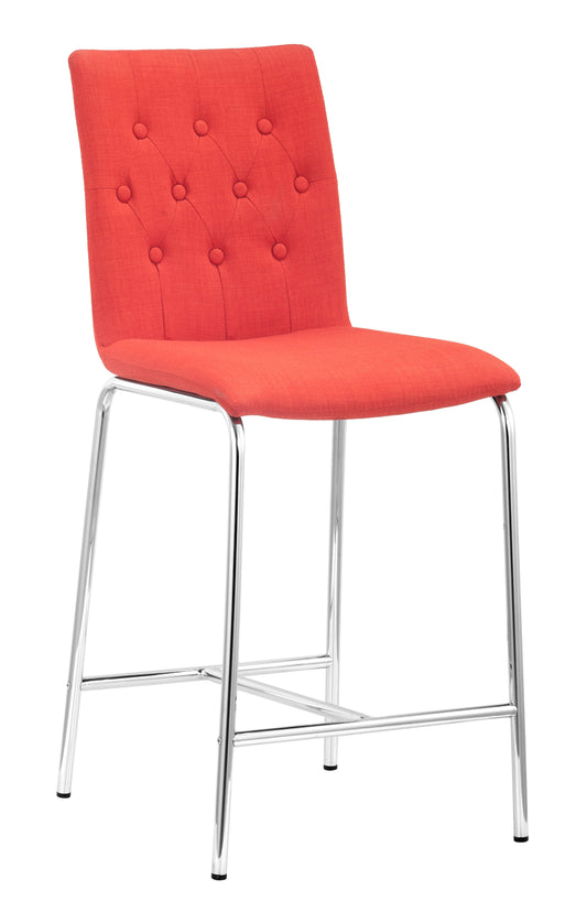 Uppsala Counter Stool (Set of 2) Tangerine