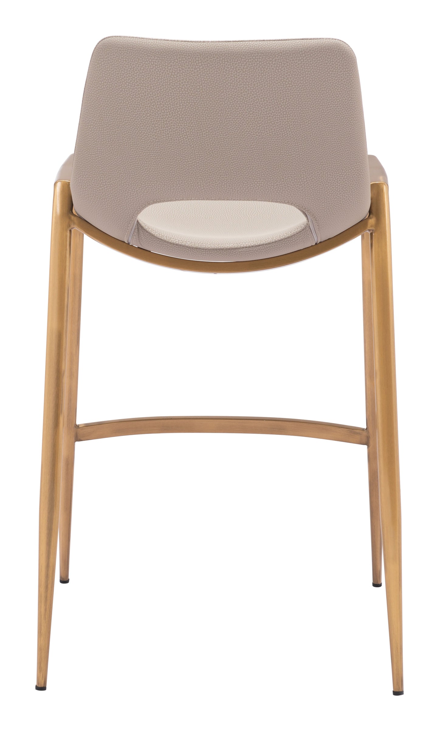 Desi Counter Stool (Set of 2) Beige & Gold