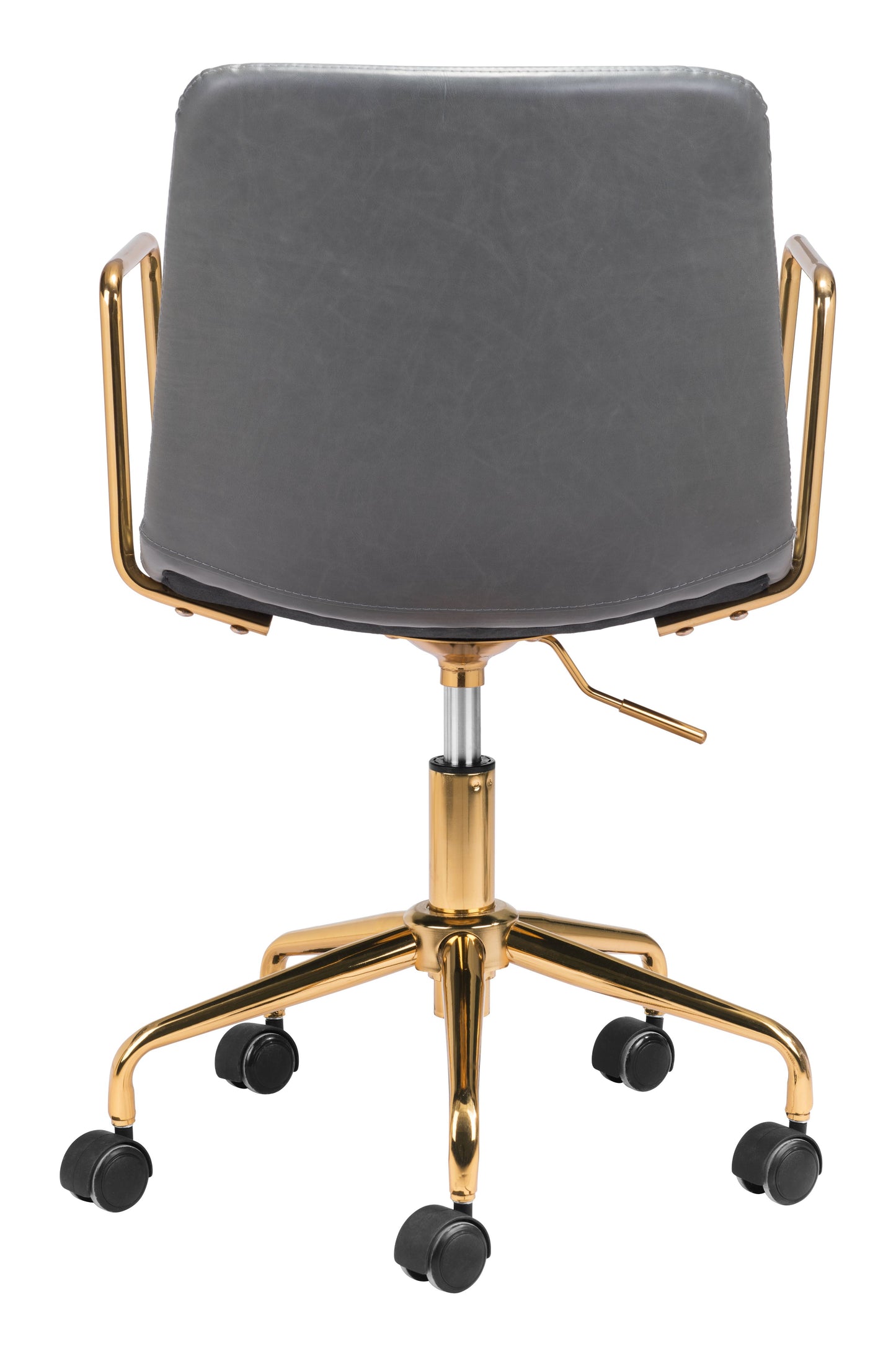 Eric Office Chair Gray & Gold