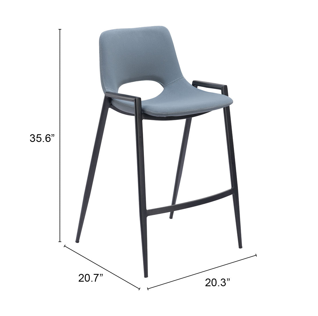 Desi Counter Stool (Set of 2) Blue